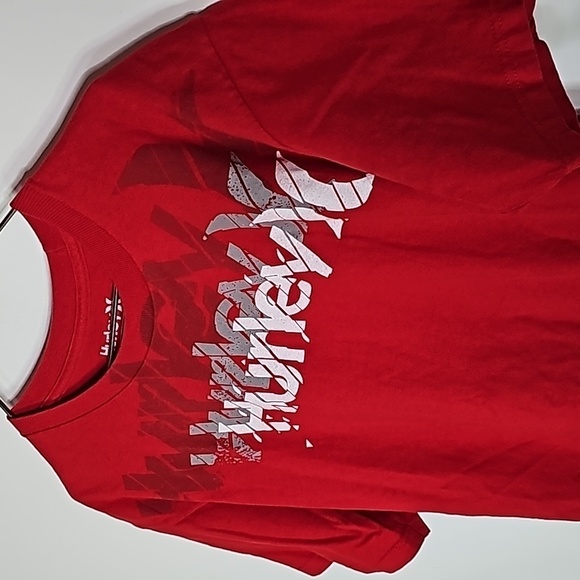 Hurley medium red classic fit short sleeve shirt - Picture 3 of 6